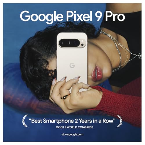 Google Pixel 9 Pro - Unlocked Android Smartphone with Gemini, Triple Rear Camera System, 24-Hour Battery, and 6.3" Super Actua Display - Obsidian - 128 GB