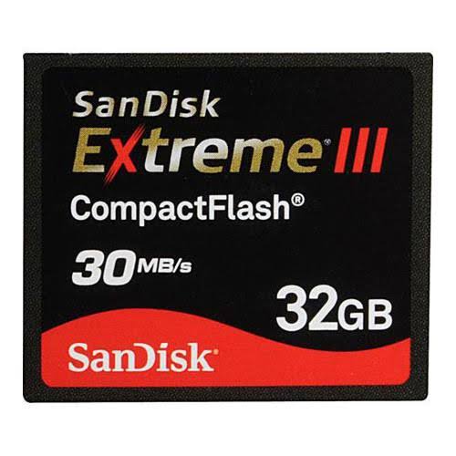 SanDisk Extreme III CompactFlash 32 GB Memory Card