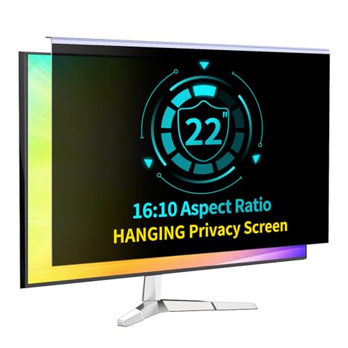 DEJIMAX Computer Privacy Screen for Computer Monitor, Anti-Blue Light Monitor Privacy Screen Fliter, Anti-UV Computer Screen Privacy Shield