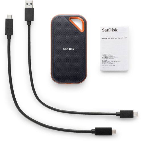 SanDisk - Extreme Pro 1TB External USB 3.1 Gen 2 Portable Solid State Drive - Black/Red