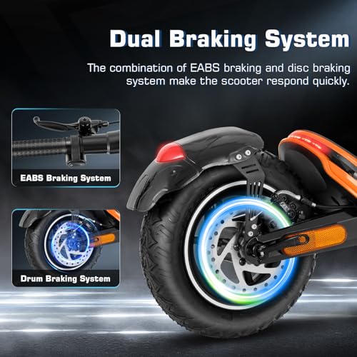 Caroma Electric Scooter, Peak 850W Powerful Motor, 30 Miles Long Range and 36 MPH Top Speed, Turn Signal & Cruise Control, Folding Electric Scooter Adults with Wide Pneumatic Wheel