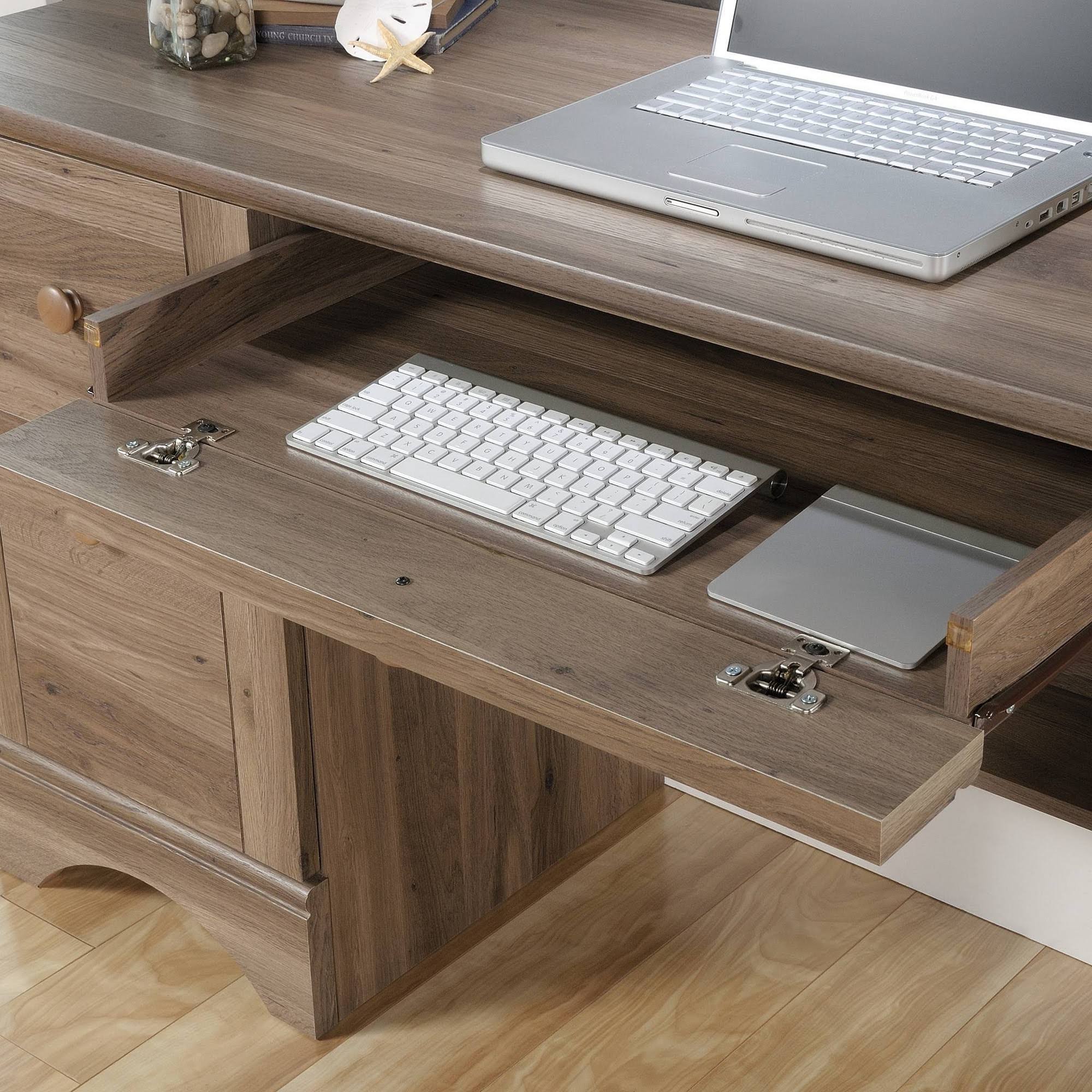 Sauder Harbor View Computer Desk | Salt Oak