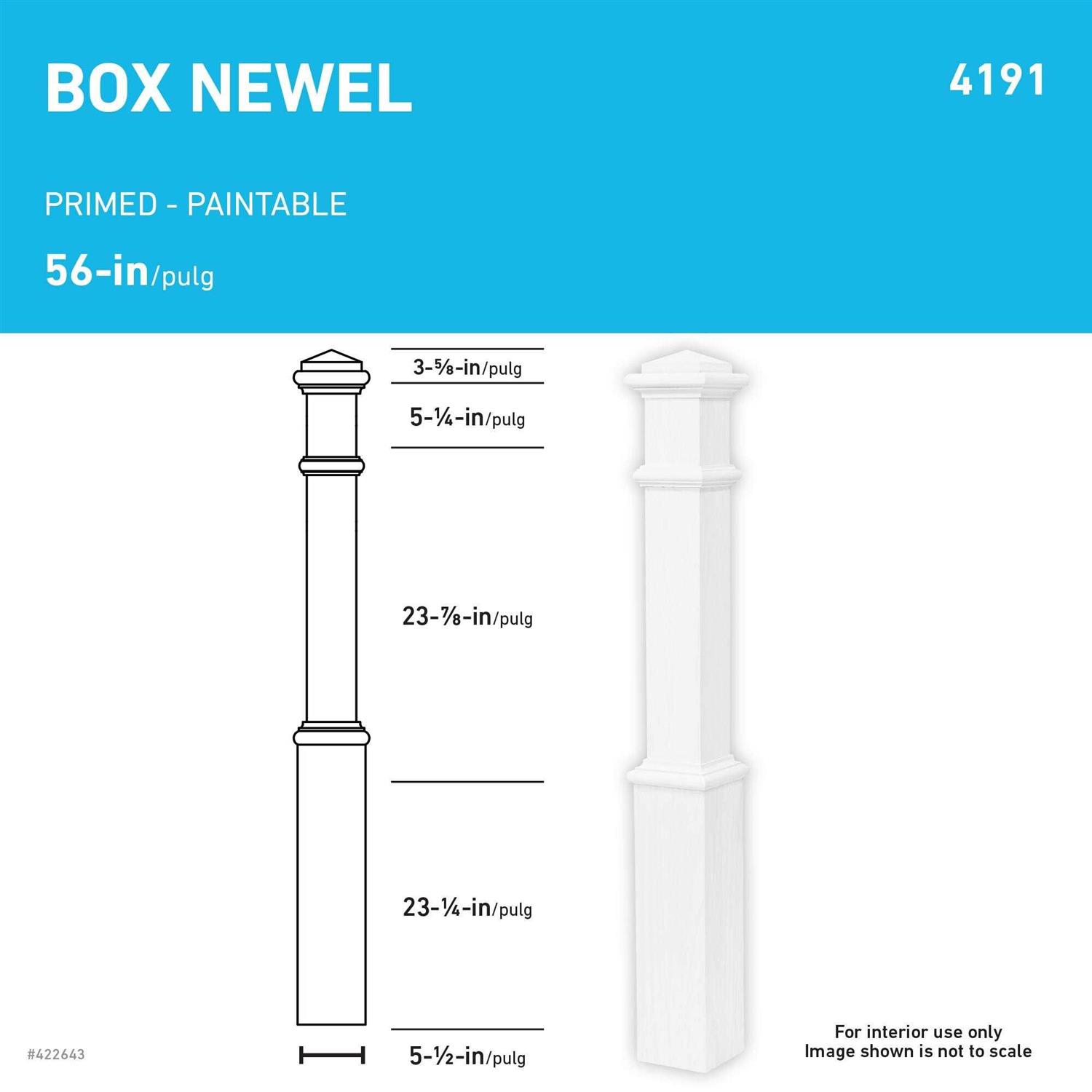 Creative Stair Parts 5.5-in x 56-in Primed Poplar Wood Stair Newel Post in White - Shop Hardware Tools Online Store