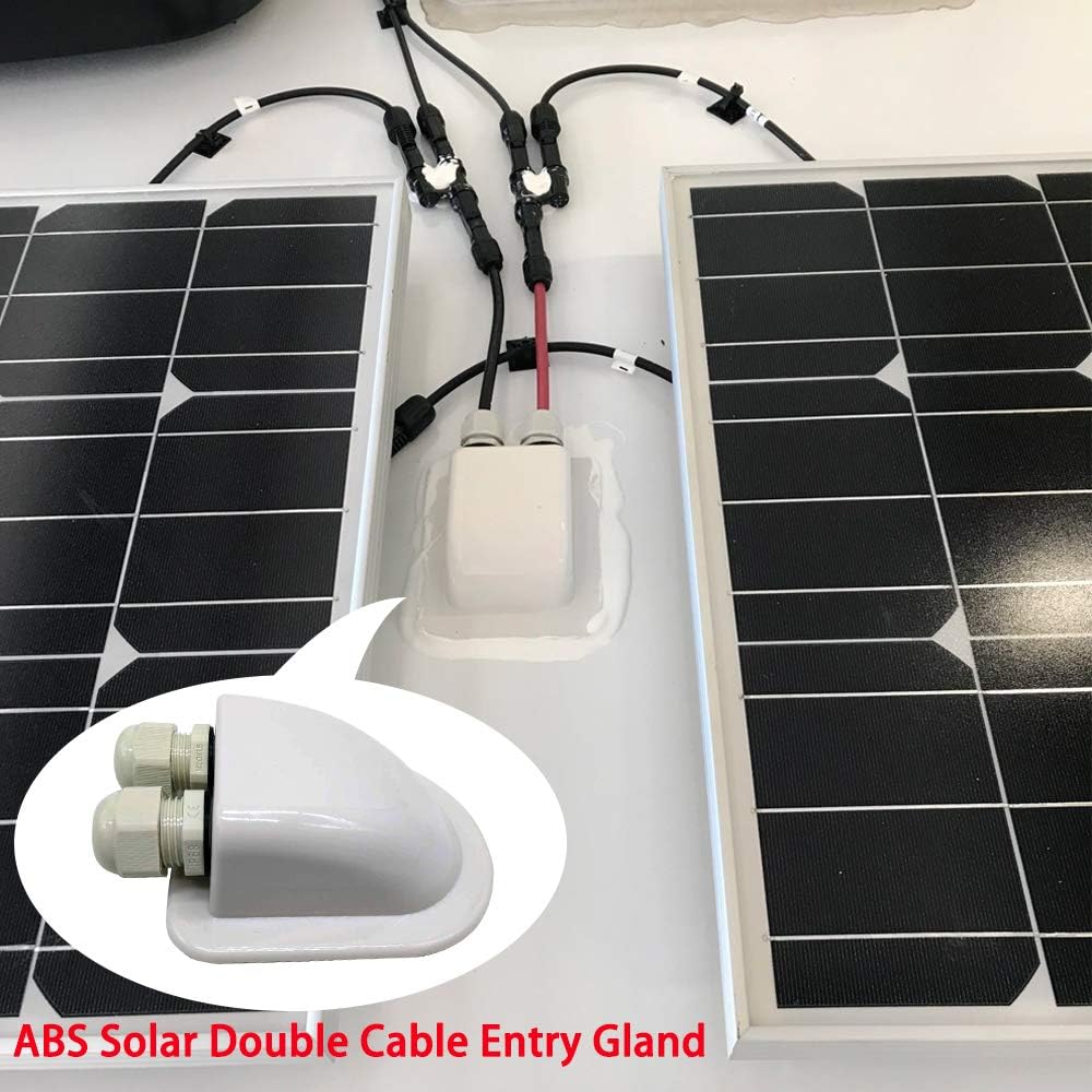 ACOPOWER Solar Panel Kit, 800W 12/24V Polycrystalline Off-Grid System for RV Home Marine with 8PCs 100W Rigid Solar Panels/60A MPPT Controller/Z-Brackets/Y Connectors/Solar Cables/Cable Entry Housing