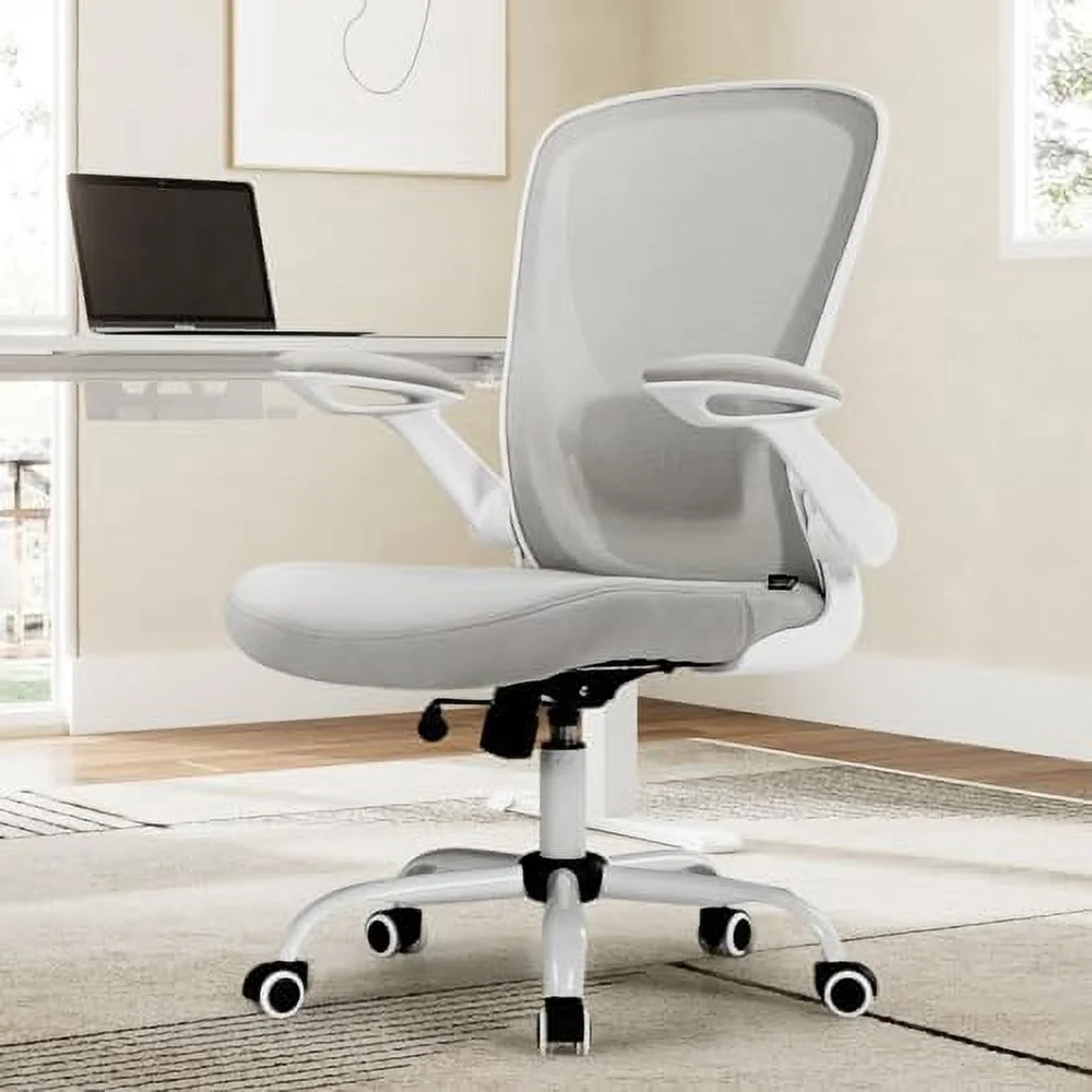 FDSHOIYN ERGONOMIC Ergonomic Office Chair  Comfortable Office Chair with Lumbar Support  Breathable Mesh Chair with Adjustable Height  Home Office Desk Chairs with Flip-up Armrests  Rolli - Curated Treasures Market