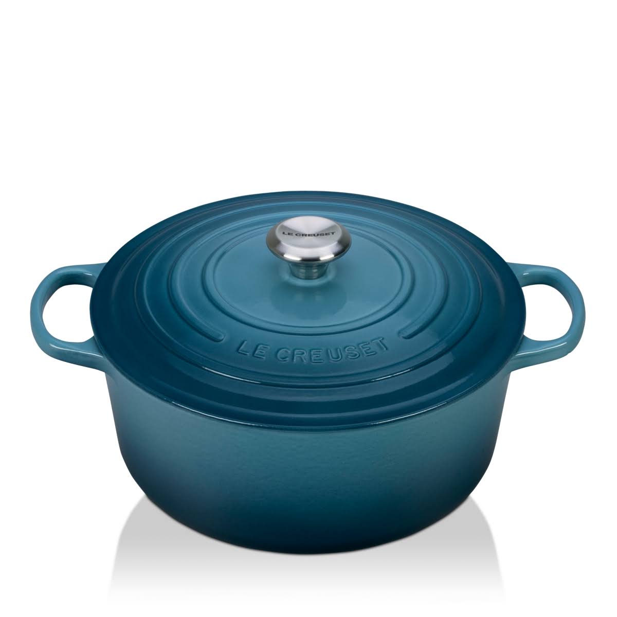 Le Creuset Signature Cast Iron 7.25-Quart Flame Round Dutch Oven