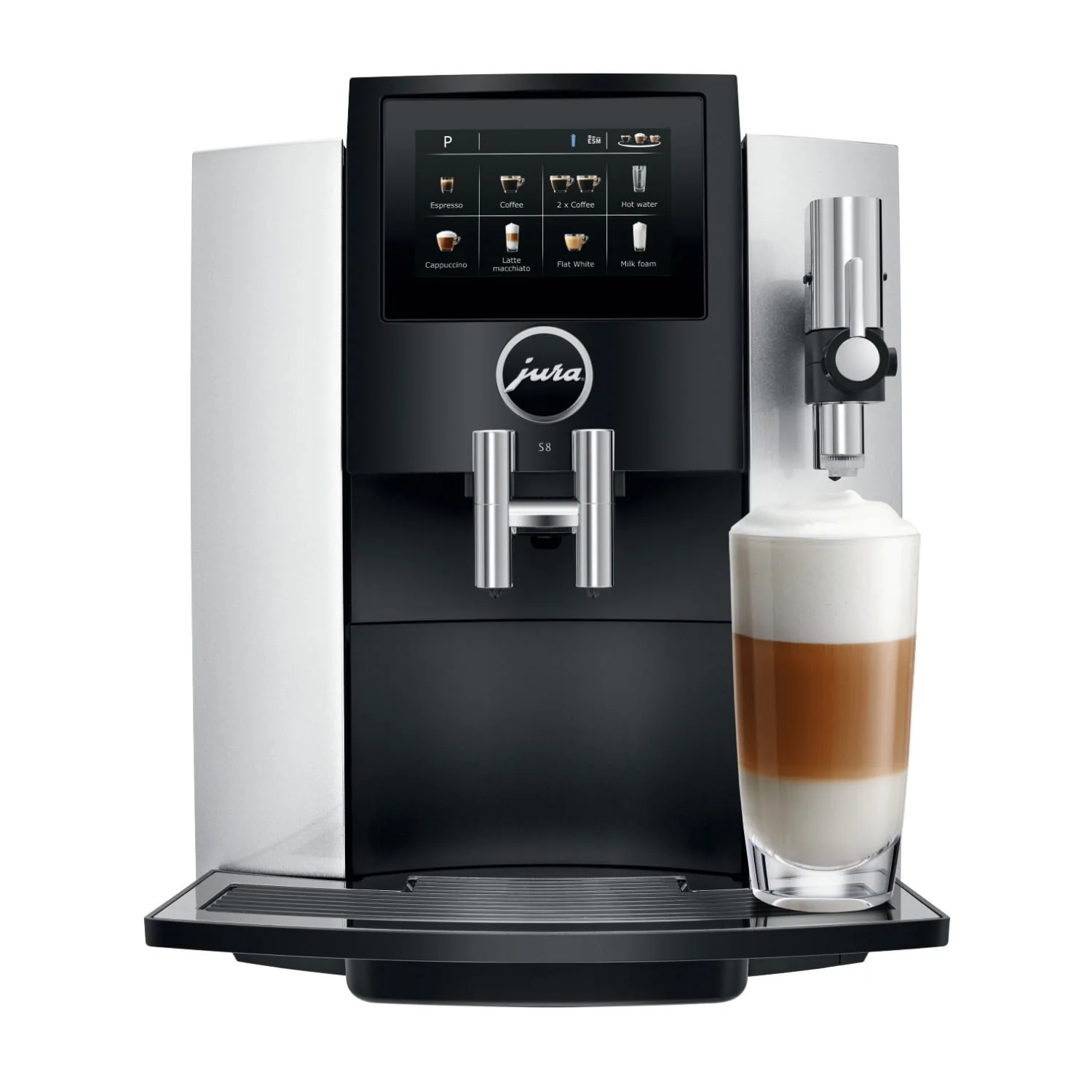 Jura S8 Multifunction Automatic Coffee & Espresso Machine | Chrome