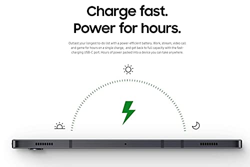 Samsung Galaxy Tab S7 w/Low Latency S Pen (128GB, 6GB RAM) 11.0" 120Hz Display, Snapdragon 865+, 8000mAh Battery, Wi-Fi Performance Tablet SM-T870 (64GB SD Bundle) (Renewed)