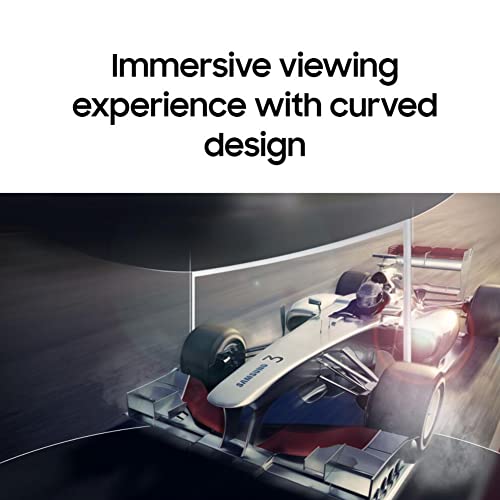 Samsung Gaming Curved Monitor for Business 27inch 1080p LED Widescreen AMD FreeSync 60Hz Refresh Rate 4ms 3000:1 Contrast Ratio Anti-Glare VGA D-Sub DisplayPort White, HDMI Cable
