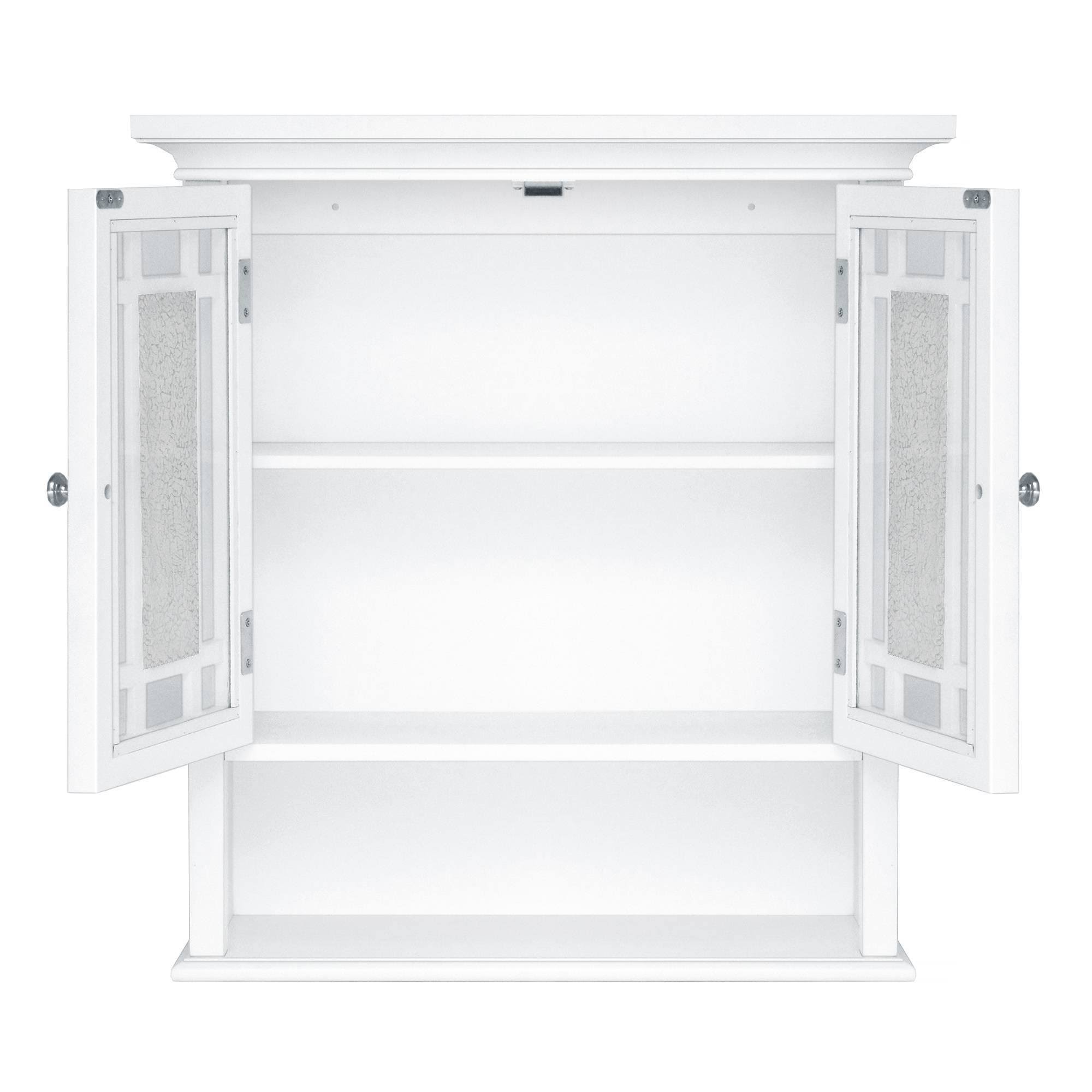 Windsor Wall Cabinet White - Elegant Home Fashions