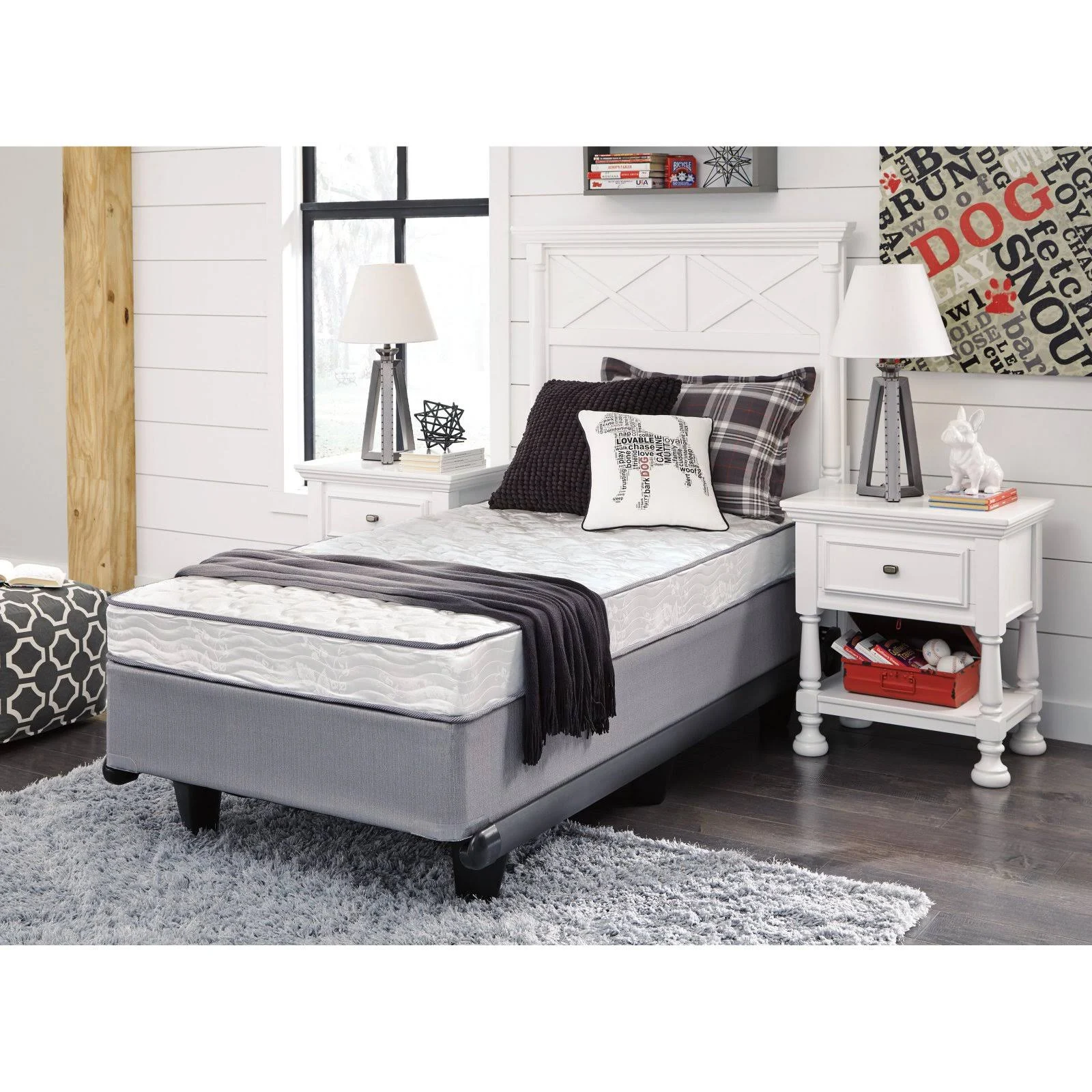Ashley Sleep 6 inch Bonell White Full Mattress