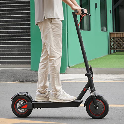 MoNiBloom E-Scooter Electric Kick Scooter w/LED Display and Bluetooth APP, Portable Folding Commuting Scooter for Adults & Teens