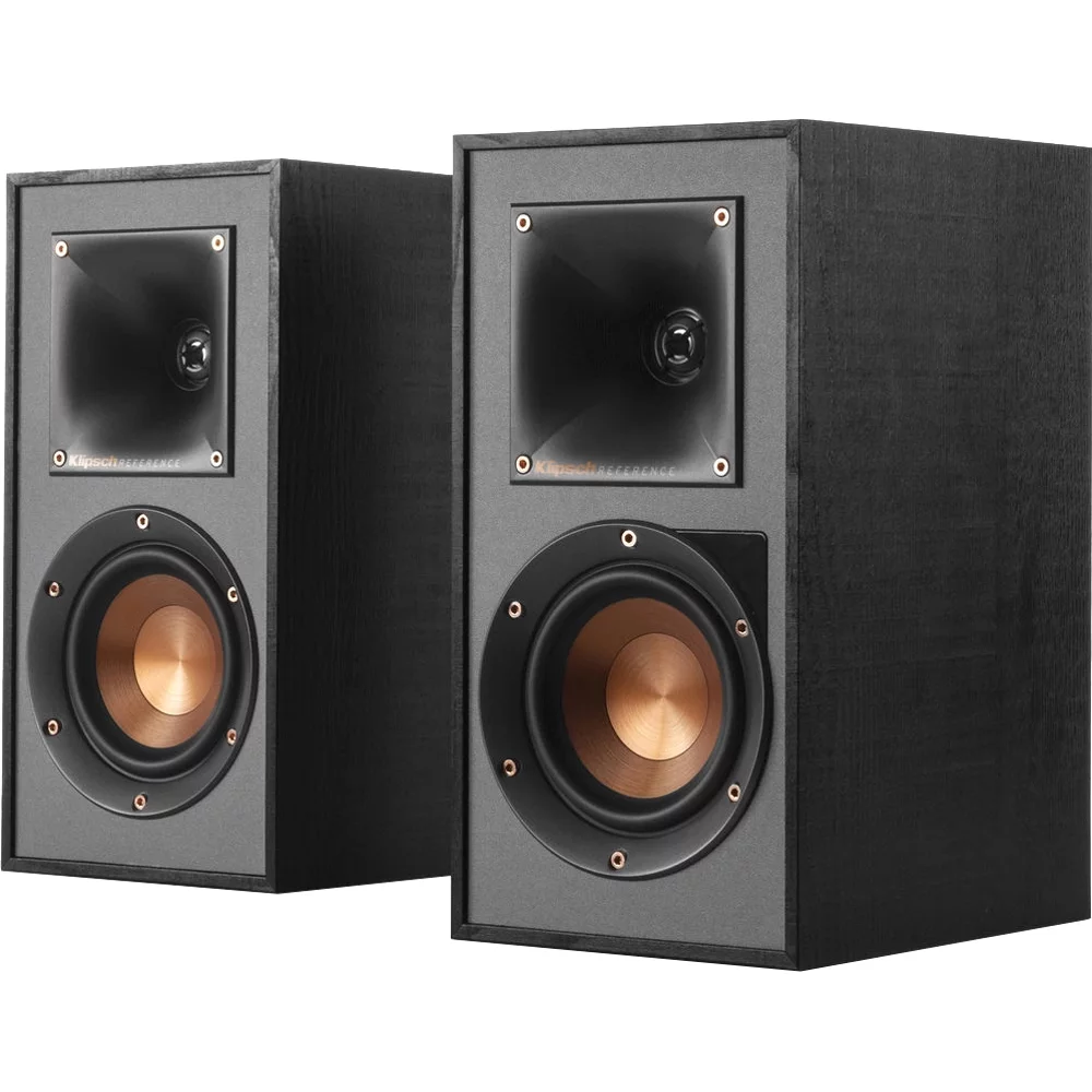 Klipsch R-41PM Powered Bookshelf Speaker, Black - (Open Box) - Curated Treasures Market