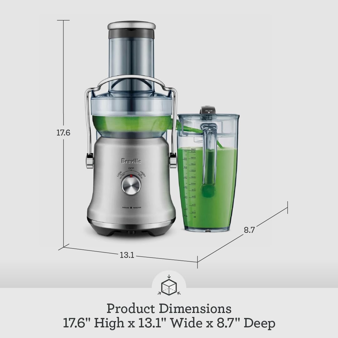 Breville RM-BJE530BSS1BUS1 Juice Fountain Cold Plus, Brushed Stainless Steel (Certified Remanufactured)