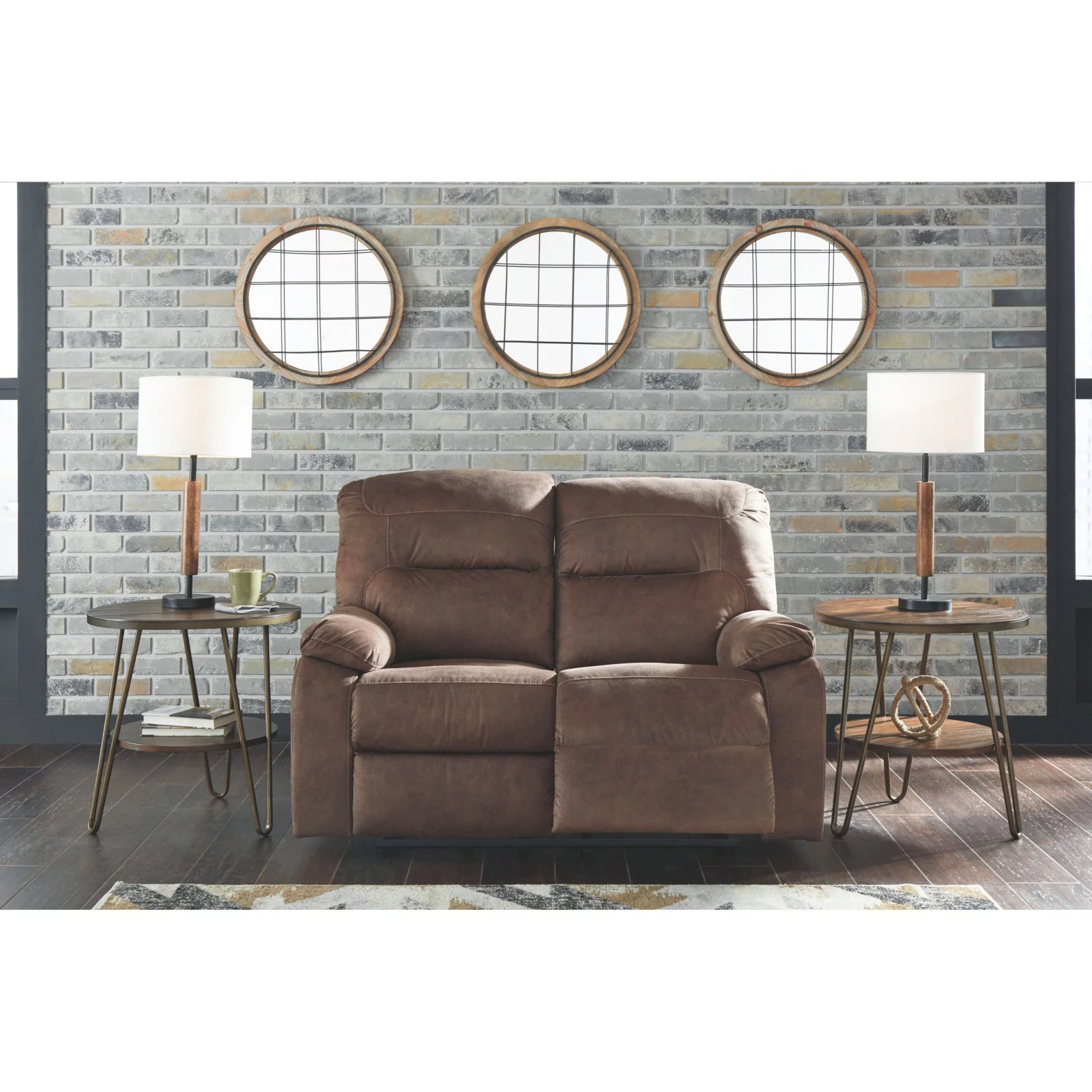 Signature Design by Ashley Bolzano Reclining Loveseat in Coffee