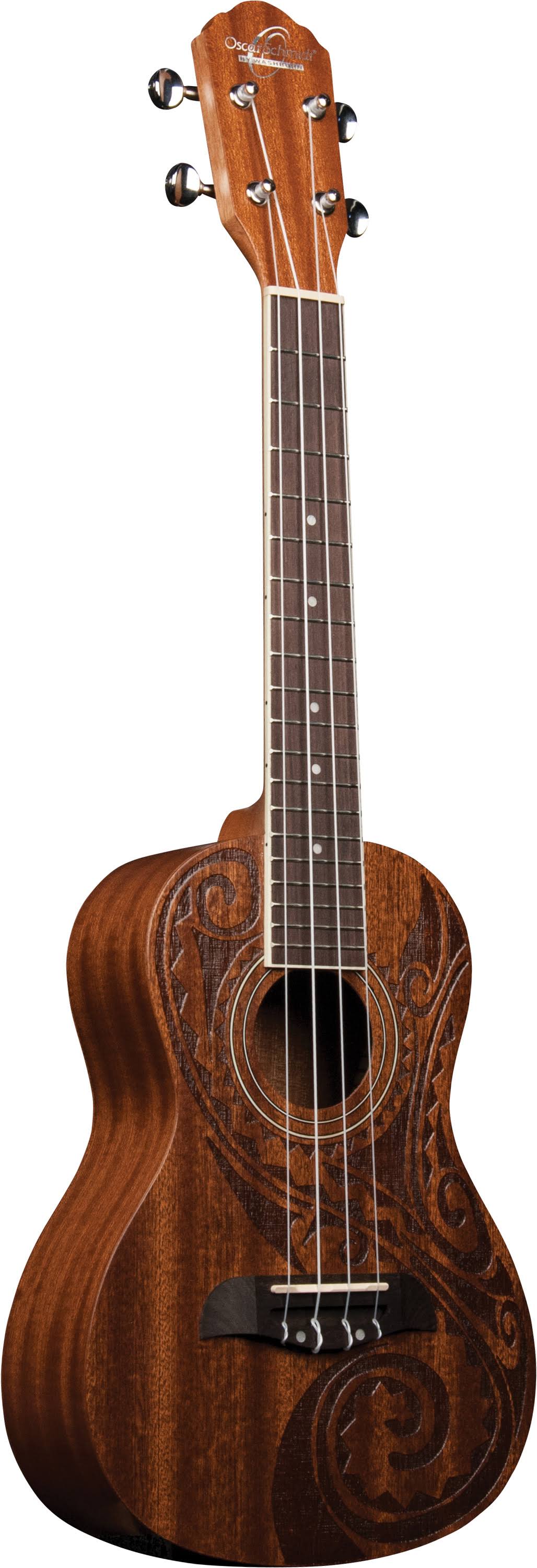 Oscar Schmidt Ou2tat Tattoo Mahogany Concert Ukulele