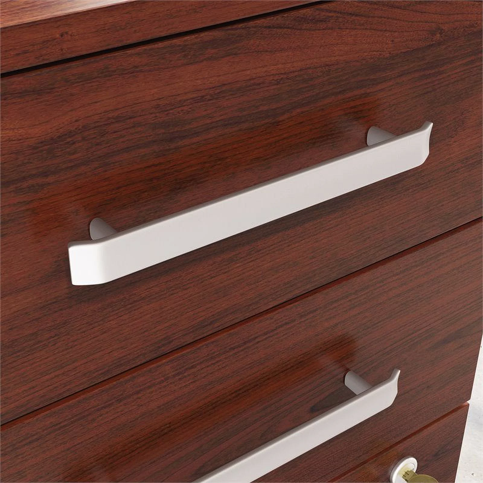 UrbanPro Engineered Wood 3-Drawer Mobile Filing Cabinet in Classic Cherry