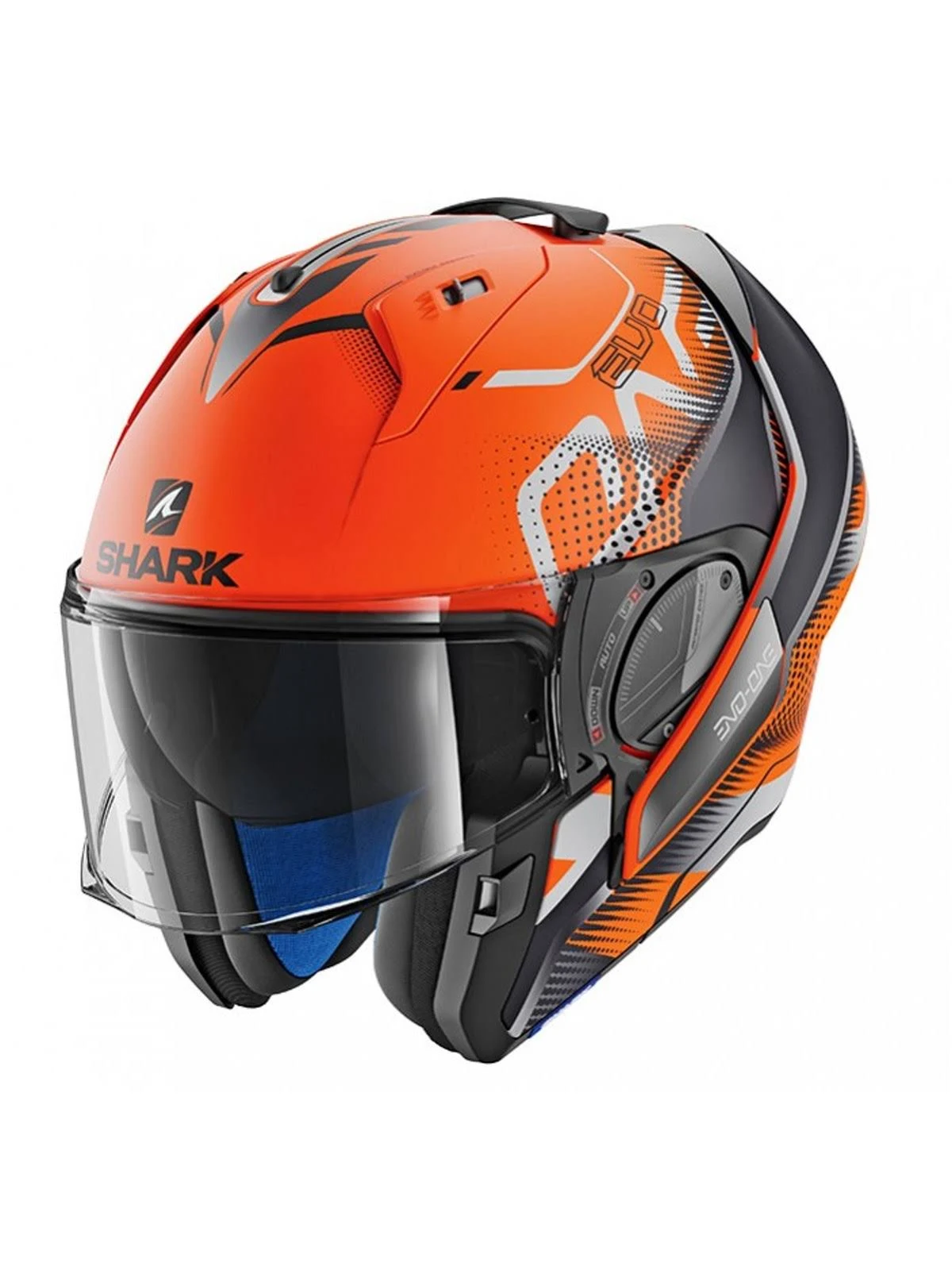 Shark EVO-ONE 2 Keenser Mat Helmet S Orange-black-anthracite