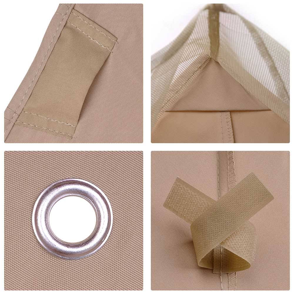 Yescom 10.6&x10.6& Outdoor Gazebo Canopy Top Replacement 2-Tier UV30 200g PA Patio Cover for Madaga Frame