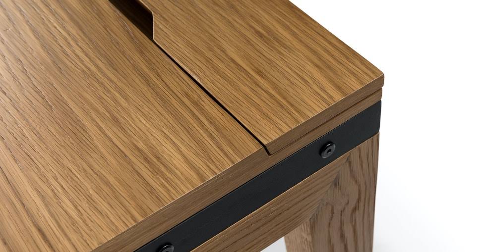 71x22 Wooden Desk with Solid Oak Top | Article Madera Contemporary Furniture