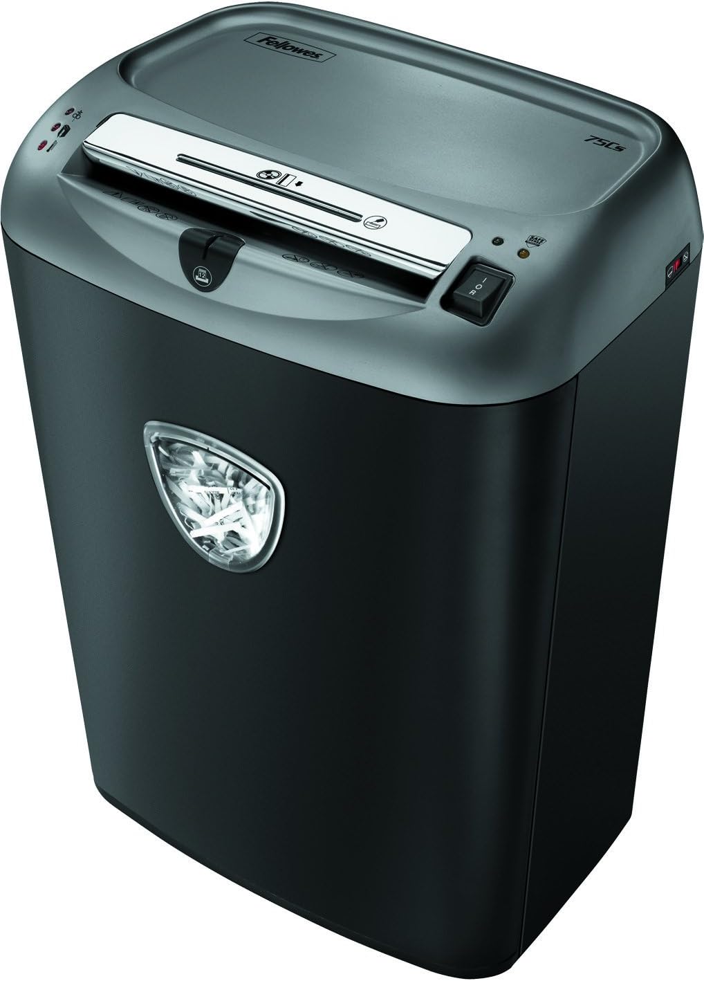 Fellowes Powershred 75Cs 12-Sheet Cross-Cut Paper and Credit Card Shredder with SafeSense Technology (4675701)