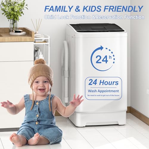 Erivess Portable Full Automatic Washing Machine with Drying