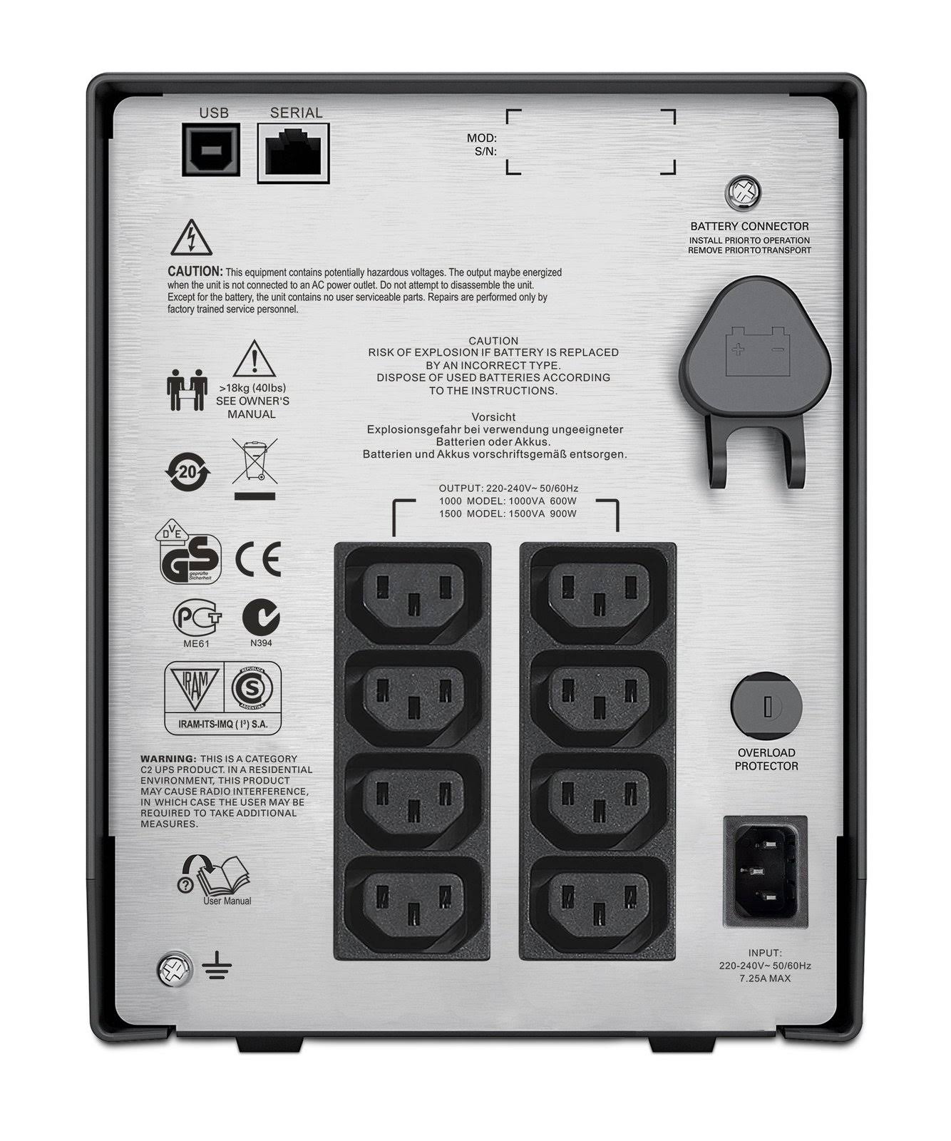 APC Smart-UPS C 1500VA LCD UPS - 900W - 1500 VA SMC1500I