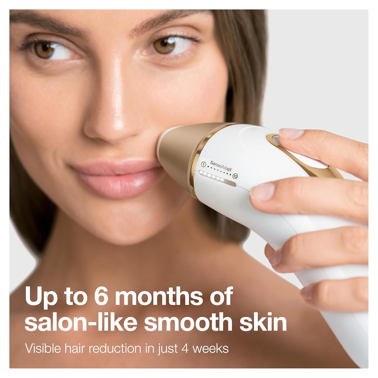 Braun IPL Silk·expert Pro 5 PL5347 Latest Generation IPL for Women and Men, At-Home Hair Removal System, White and Gold, with Wide Head and Two Precision Heads