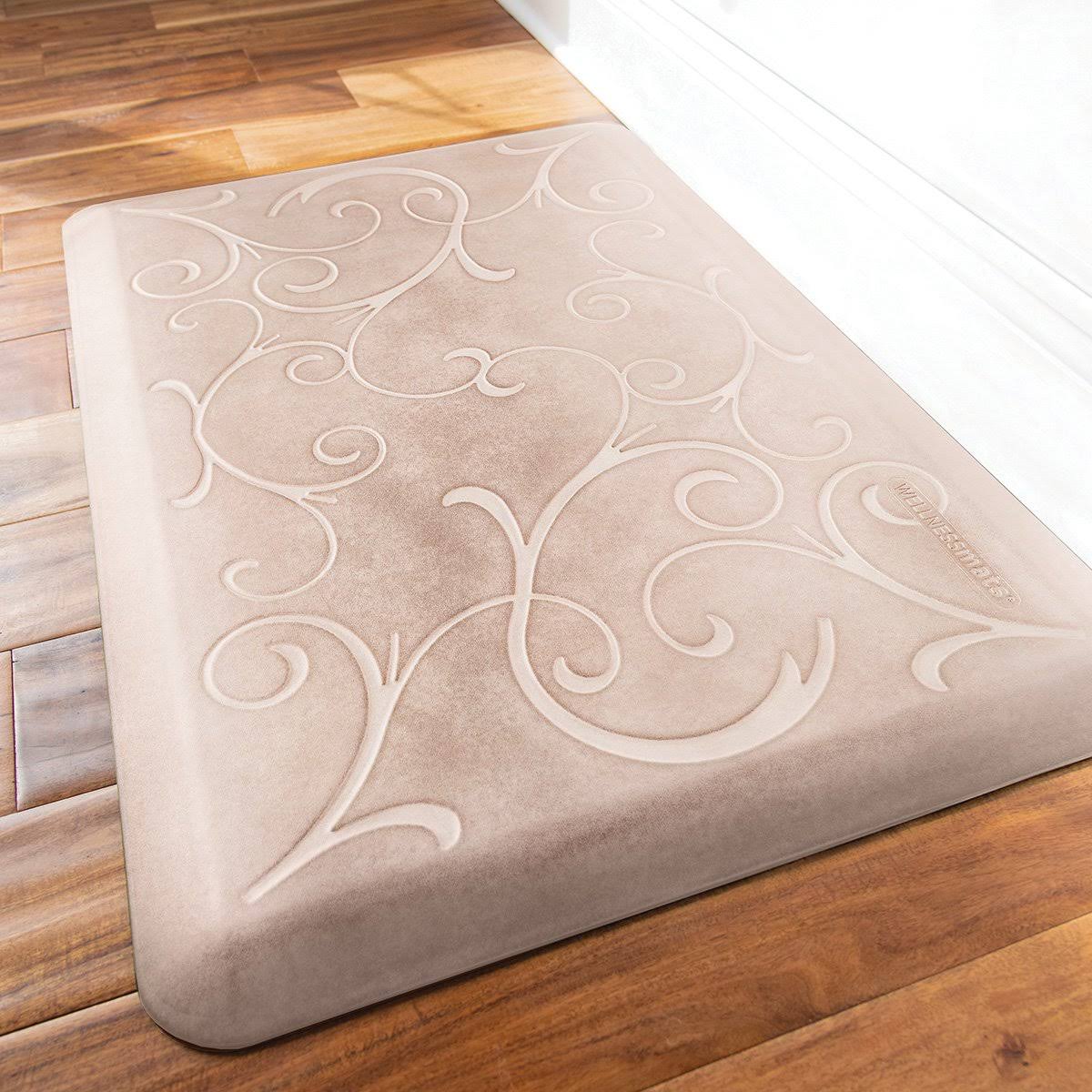 WellnessMats 32x22 x 22x22 Studio Collection Scalloped-Bella - Sand Dollar