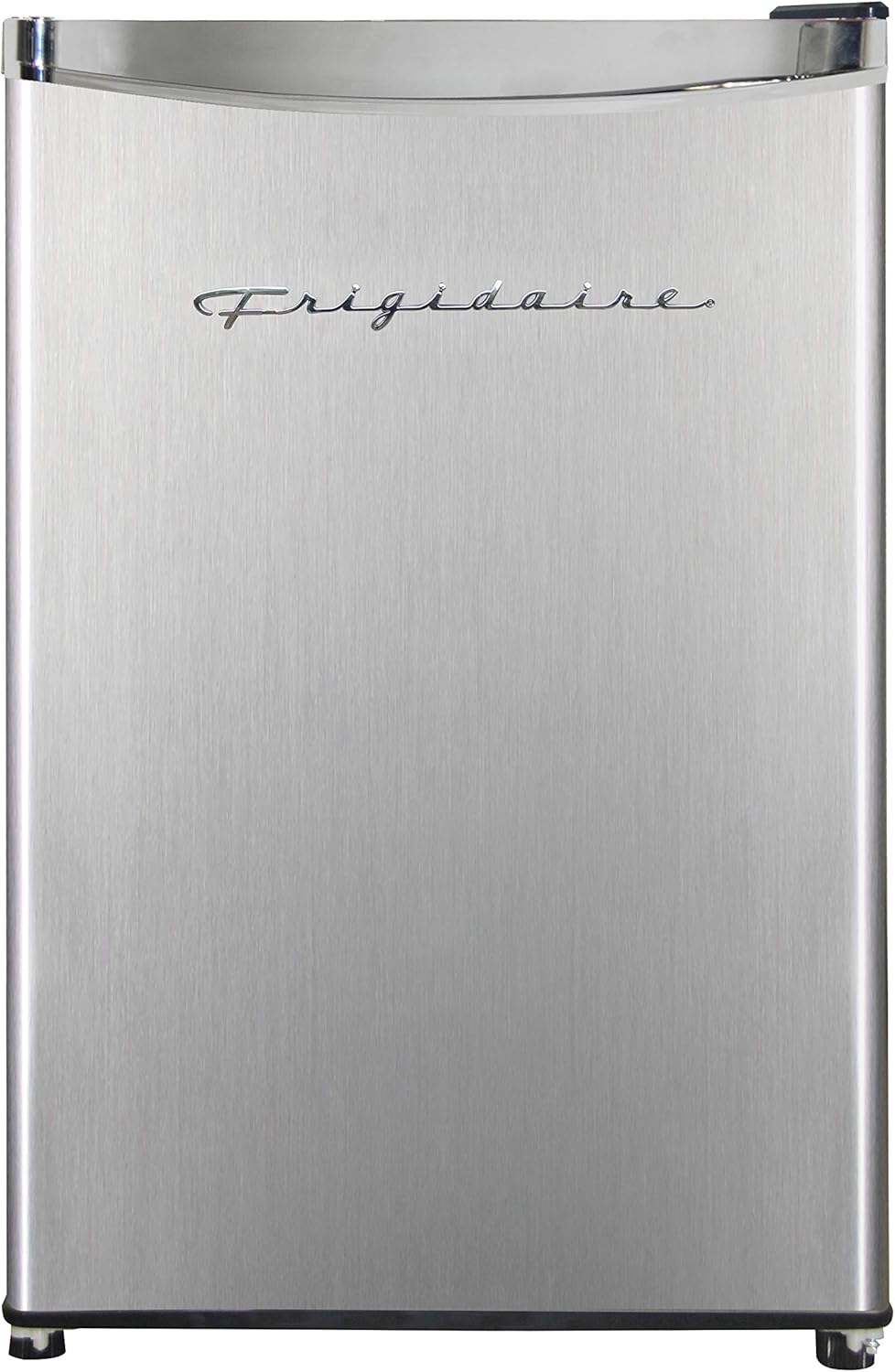 Frigidaire EFR321-AMZ 3.2 cu ft Stainless Steel Mini Fridge, Perfect for Home or The Office, Platinum Series