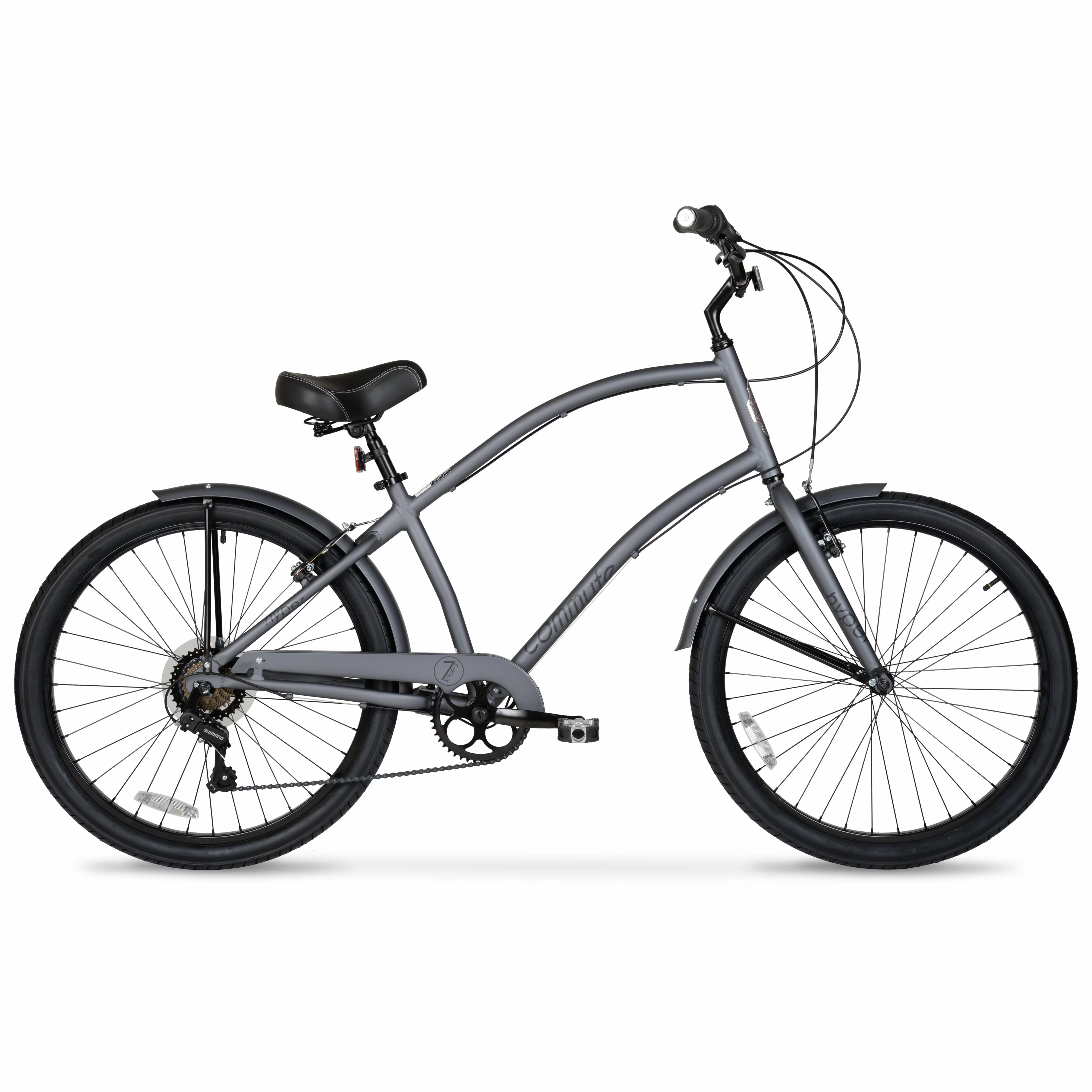 Hyper Bicycle Men's Cruiser 26 Commuter Bike, Gray