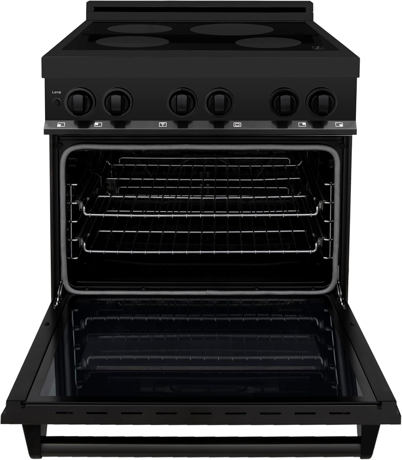 ZLINE 36" 4.6 cu. ft. Induction Range with a 4 Element Stove and Electric Oven in Black Stainless Steel (RAIND-BS-36)