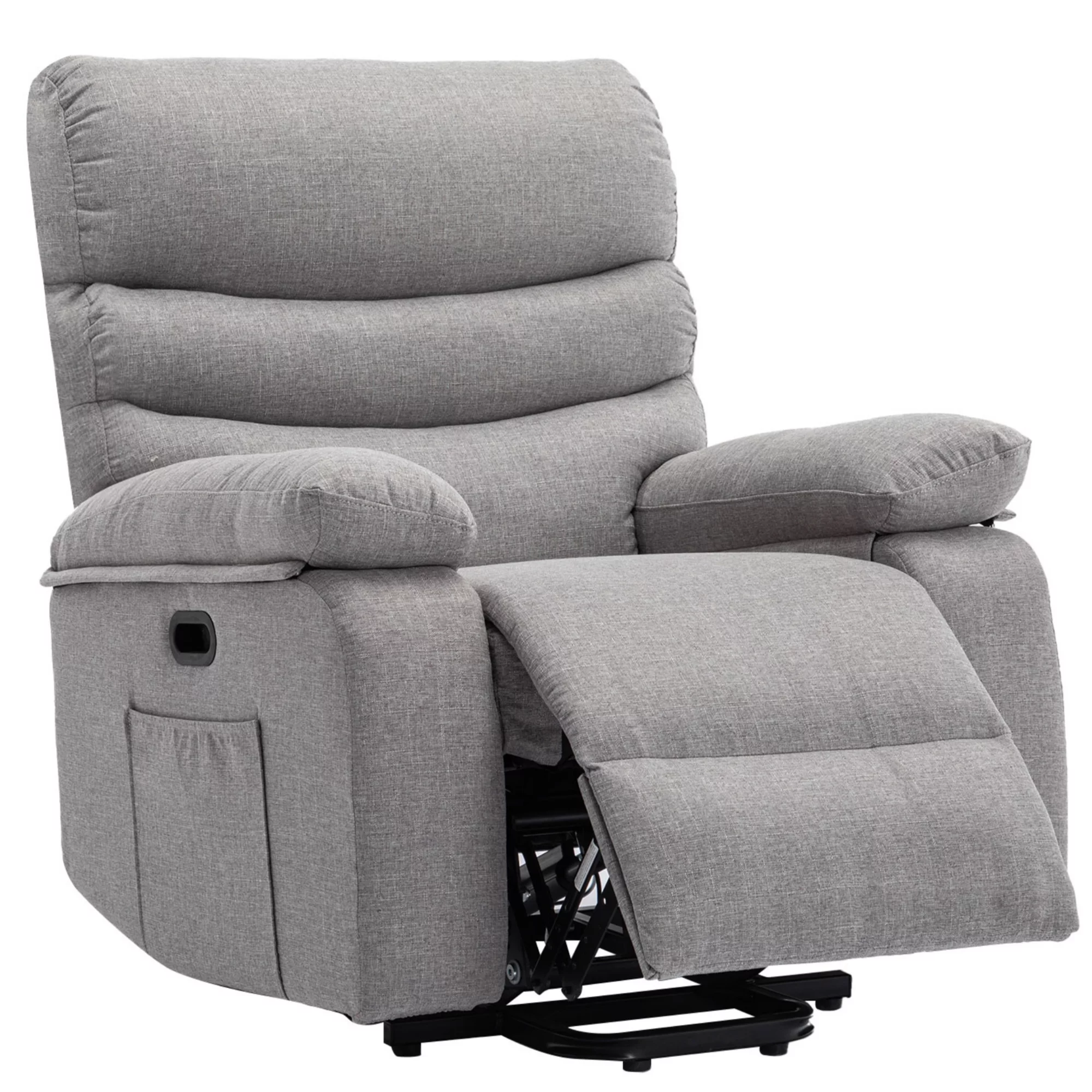 Power Lift Chair Recliner Sofa with Massage and Heat for Elderly Modern for Living Room Bedroom 3 Positions with Side Pockets Remote Control