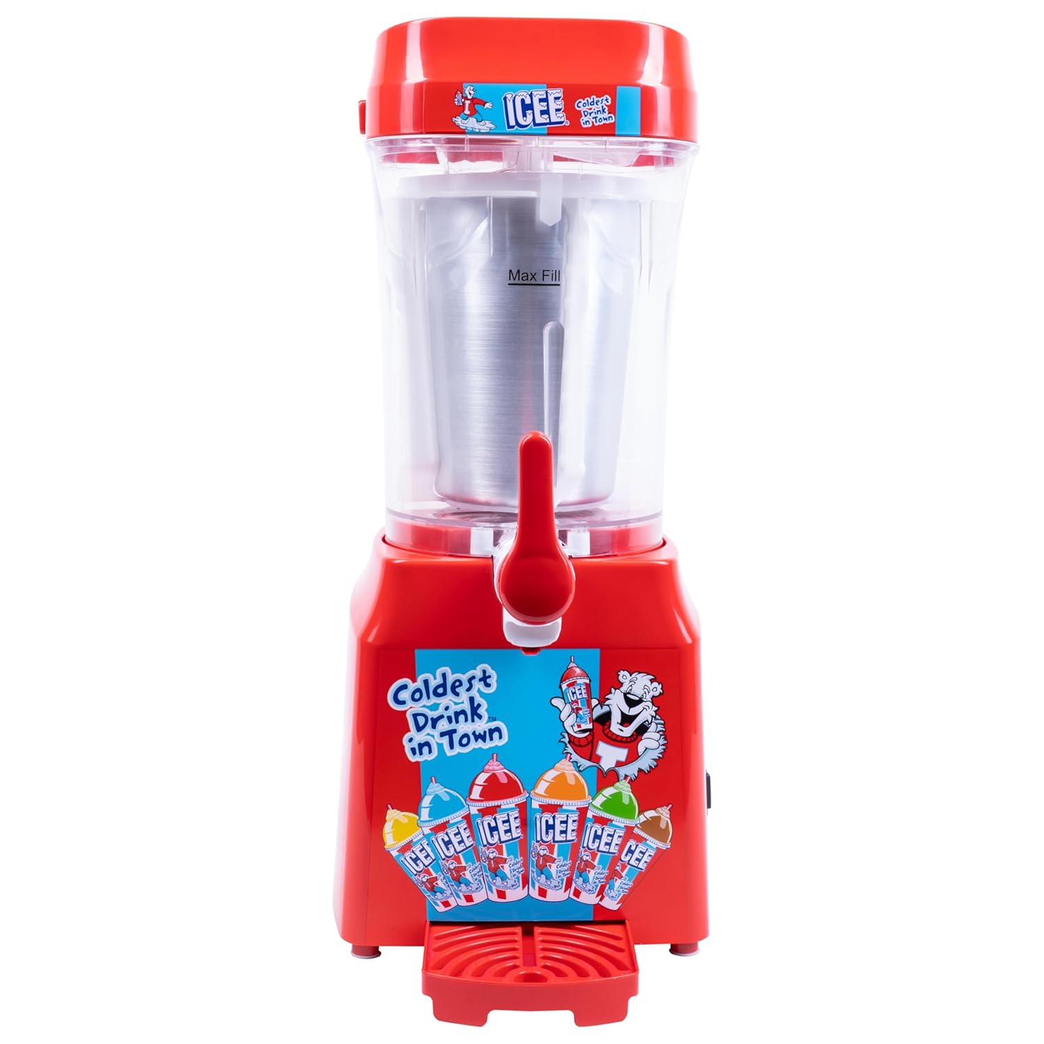 ICEE Home Countertop Slushie Maker. New for 2024. Creates up to 34Floz of Ice Cold ICEE Slushy. Make Ice Cold Slushies at Home! Officially Licensed ICEE Merchandise from Fizz Creations