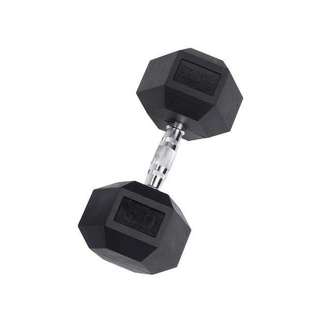 Rubber Coated Hex Dumbbells 55 lb.
