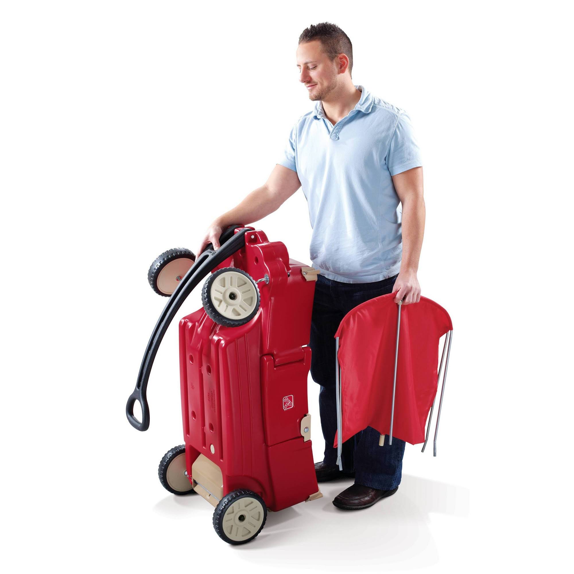 Step2 - All Around Canopy Wagon - Red