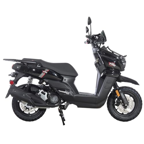 X-PRO Gas Adult Moped Tank 200 Gas Moped Street Bike,12" Wheels!