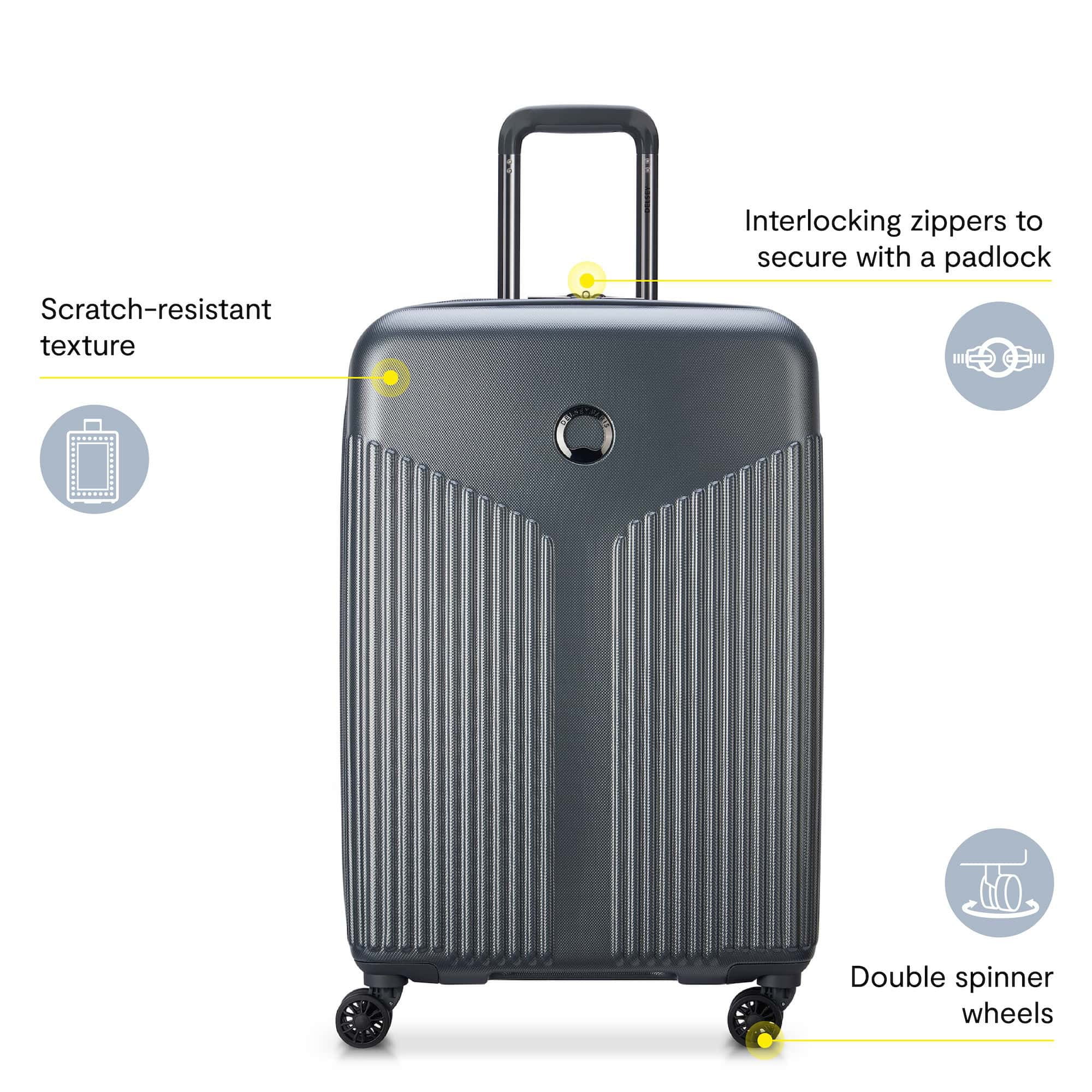 DELSEY PARIS Comete 3.0 21" Hardside Spinner Carry-On Luggage, Graphite - Curated Treasures Market