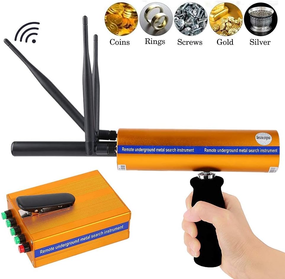Metal Detector, 100-240V 1400Meters Treasure Scanner, Underground Metal Detector Locator for Gold/Silver/Copper/Precious Stones(US Plug)