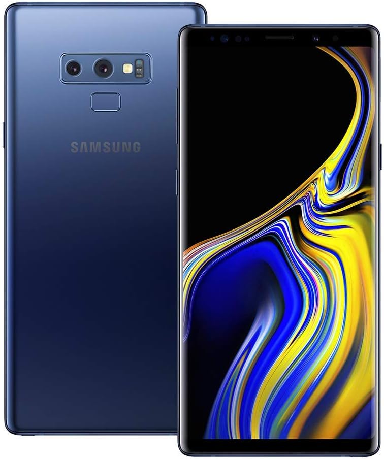 Samsung Galaxy Note 9 (SM-N960F/DS) 6GB / 128GB (Ocean Blue) 6.4-inches LTE Dual SIM (GSM ONLY, NO CDMA) Factory Unlocked - International Stock No Warranty (Renewed)