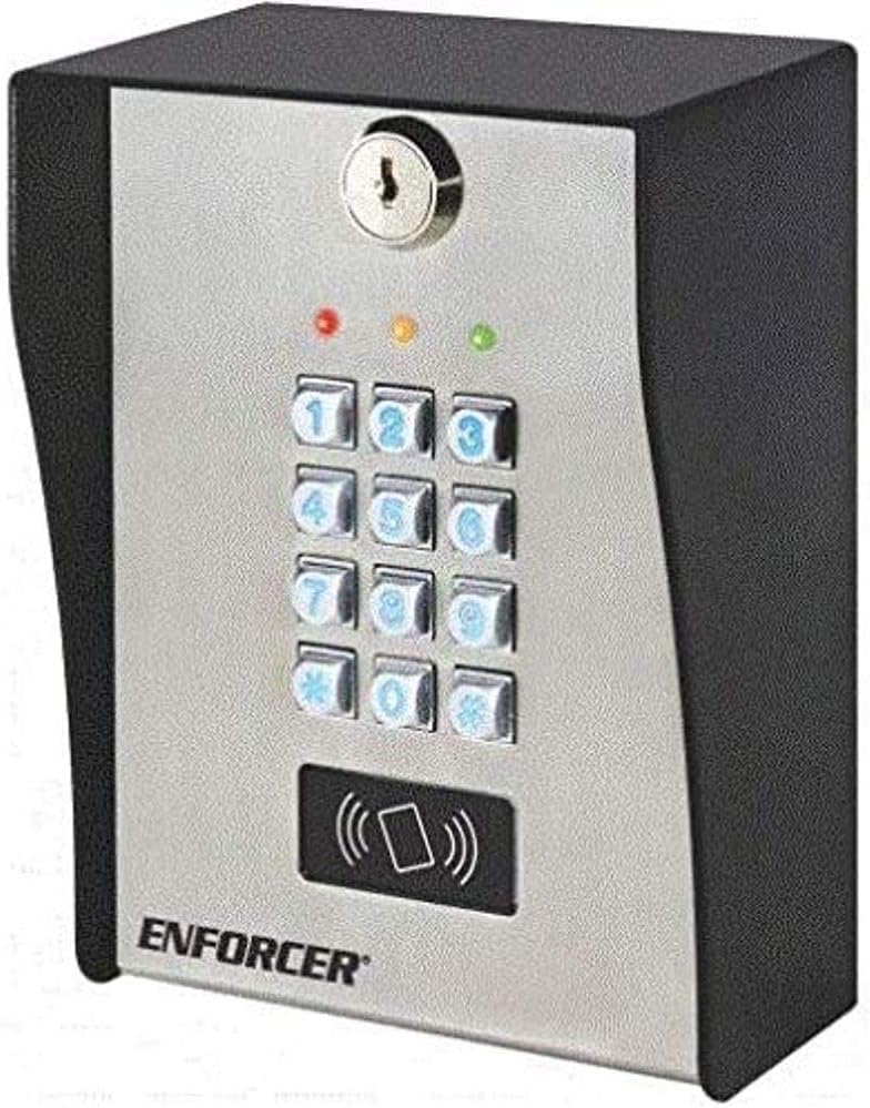Seco-Larm SK-3133-PPQ Heavy-Duty Outdoor Access Control Keypad with Proximity Reader, Up to 1000 User Codes and/or Proximity Cards, Up to 50 Temporary Visitor Codes, 12~24 VAC/VDC Operation