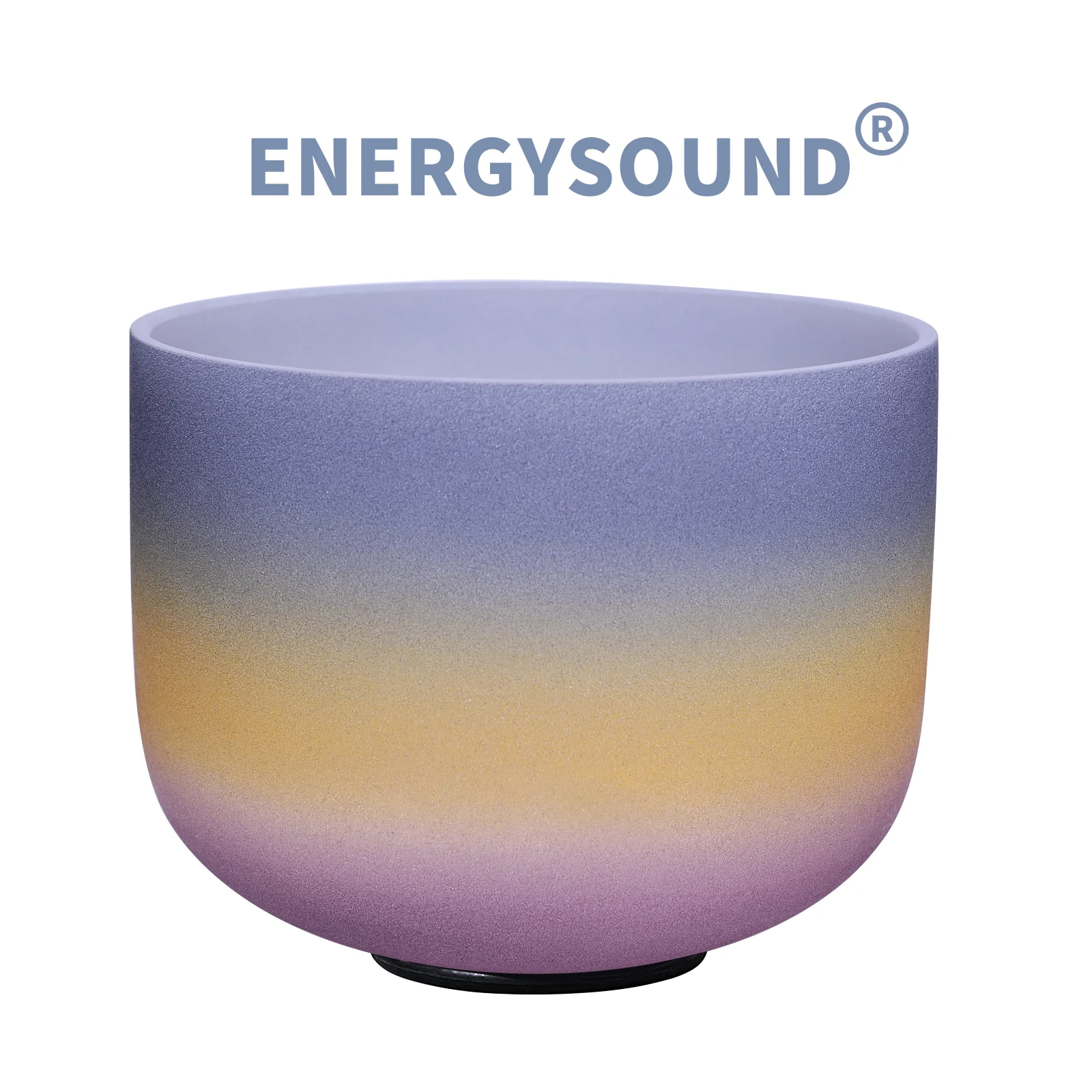 432 Hz A 3rd Eye Chakra Rainbow Quartz Frosted Crystal Singing Bowl 8 inch