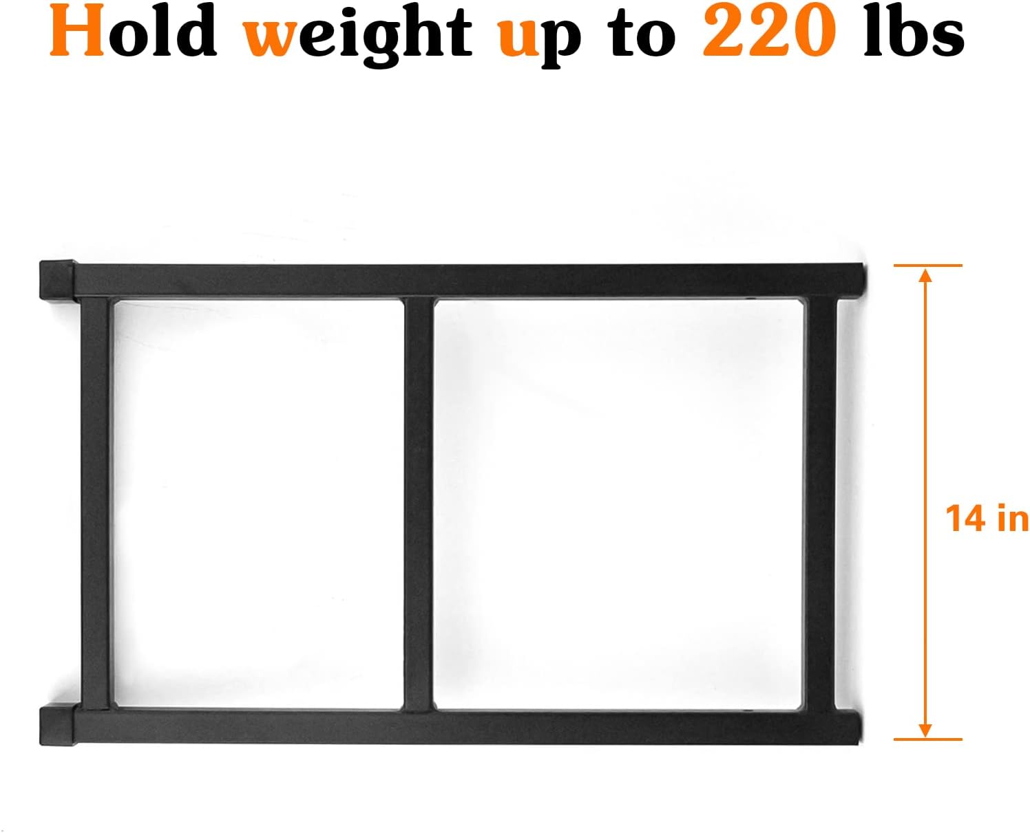 Pickup Truck Universal Fit Tailgate Ladder Truck Accessories Extension Step Ladder Easy Install Durable Steel Pack of 2