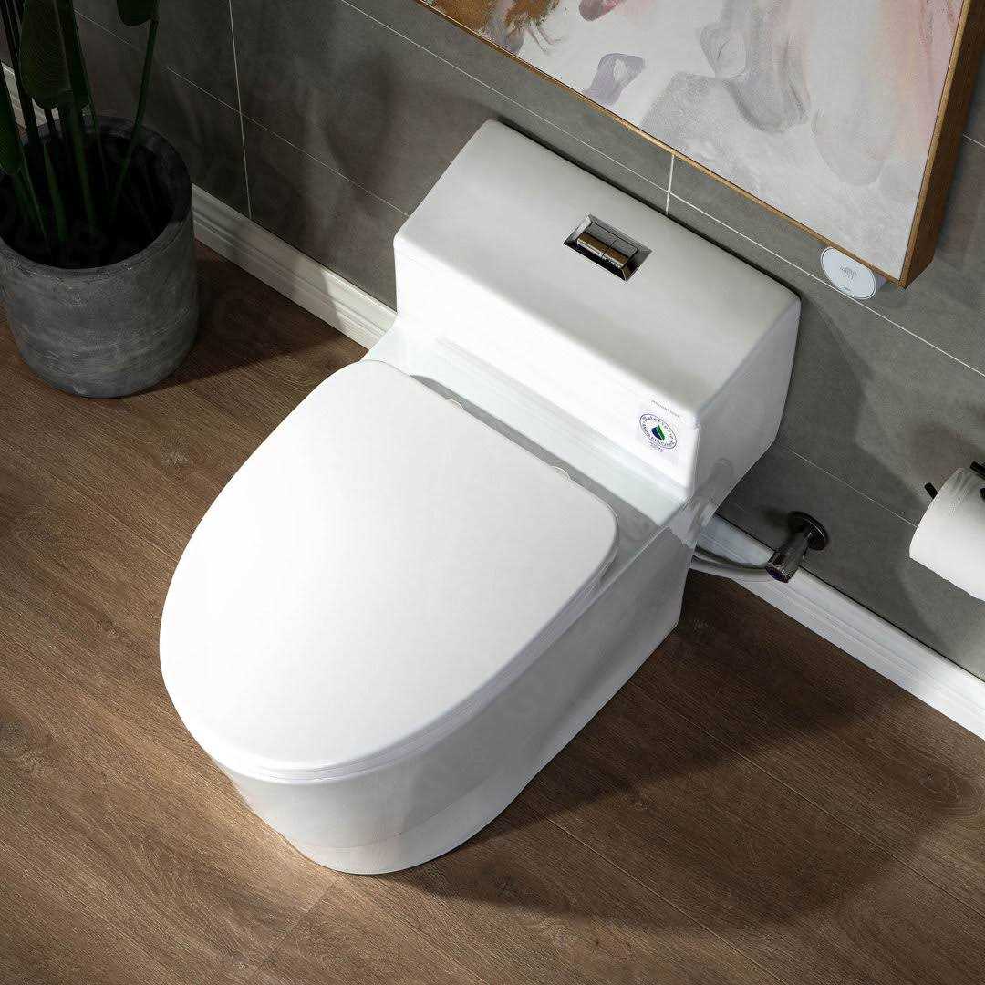 Woodbridge 1-piece 1.28 GPF Conserver High Efficiency Dual Flush All-in-One Toilet with Soft Closed Seat Included in White - Shop Hardware Tools Online Store