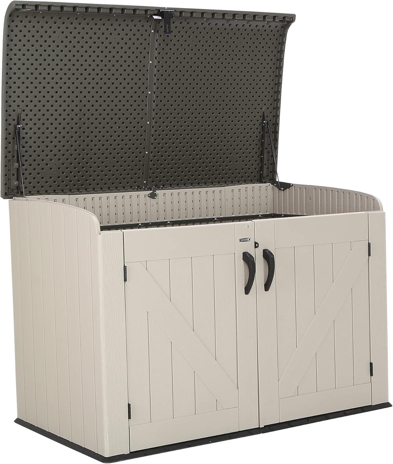 Lifetime Products 60170 Horizontal Storage Box, Tan