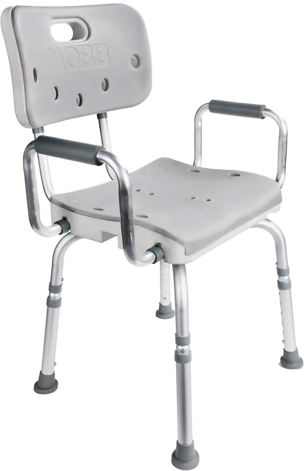 MOBB Premium Bathroom Swivel Shower Chair Bath Bench with Back 3.0 360 Degree Swivel Seat with Locking Mechanism