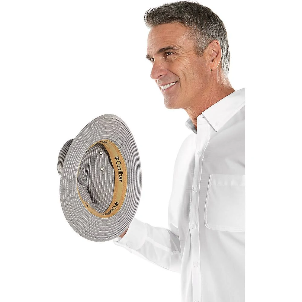 Coolibar UPF 50+ Men&s Packable Travel Fedora - Sun Protective