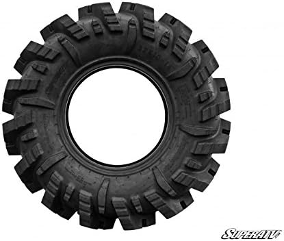 SuperATV Intimidator UTV / ATV Mud Tire for RZR, X3, General, Maverick, Ranger, Rock & All Terrain UTV Mud Tire | 34x10.5-15 | 2" Tread Depth | 6 Ply Ratings