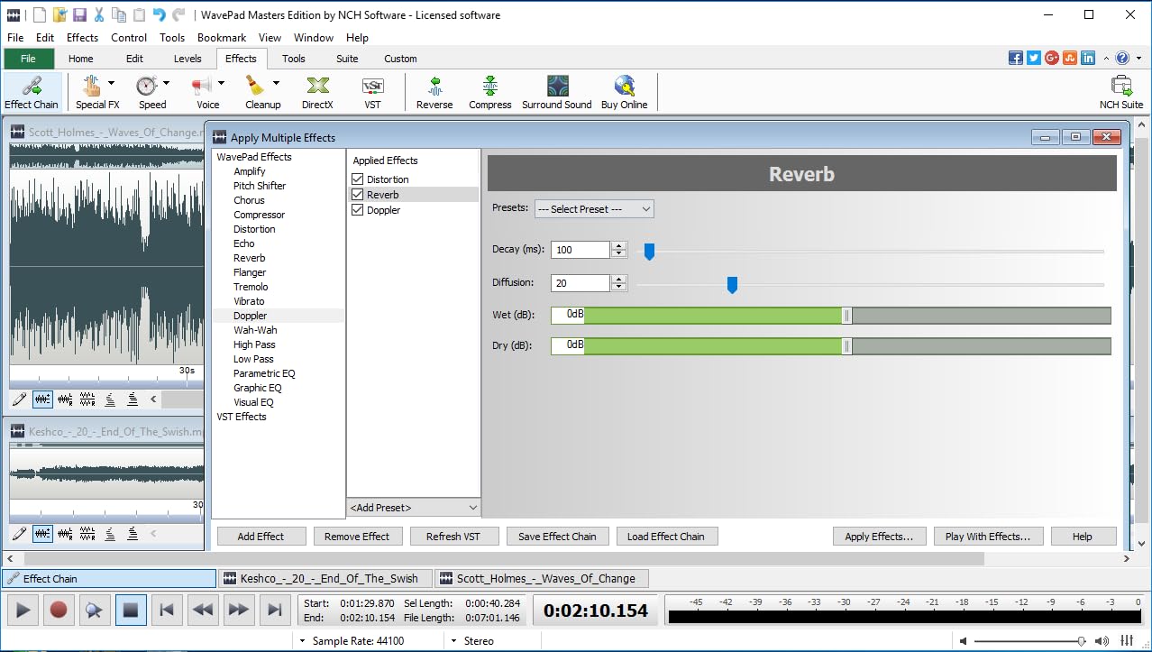 WavePad Audio Editing Software - Professional Audio and Music Editor for Anyone [Download] Pack of 2