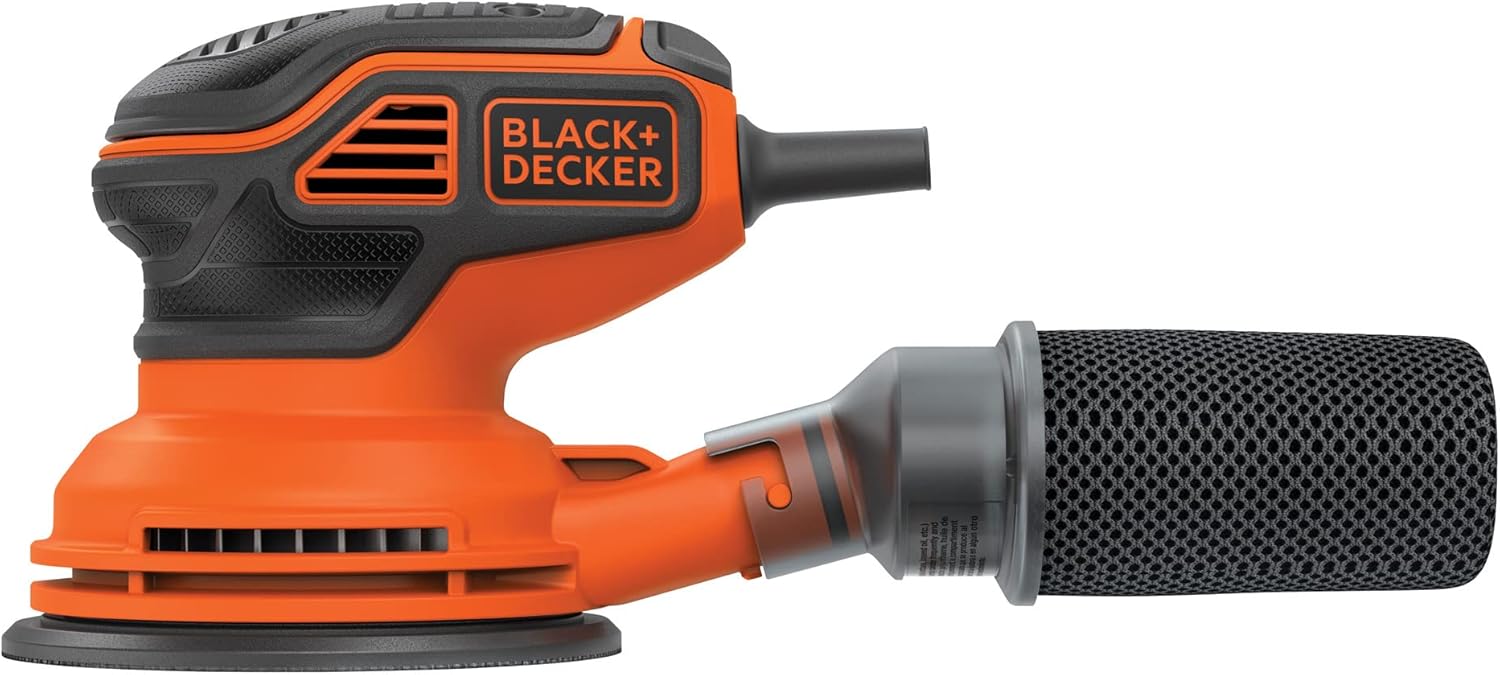 BLACK+DECKER 2.4 Amp 5 in. Electric Random Orbit Sander (BDERO600) Pack of 2